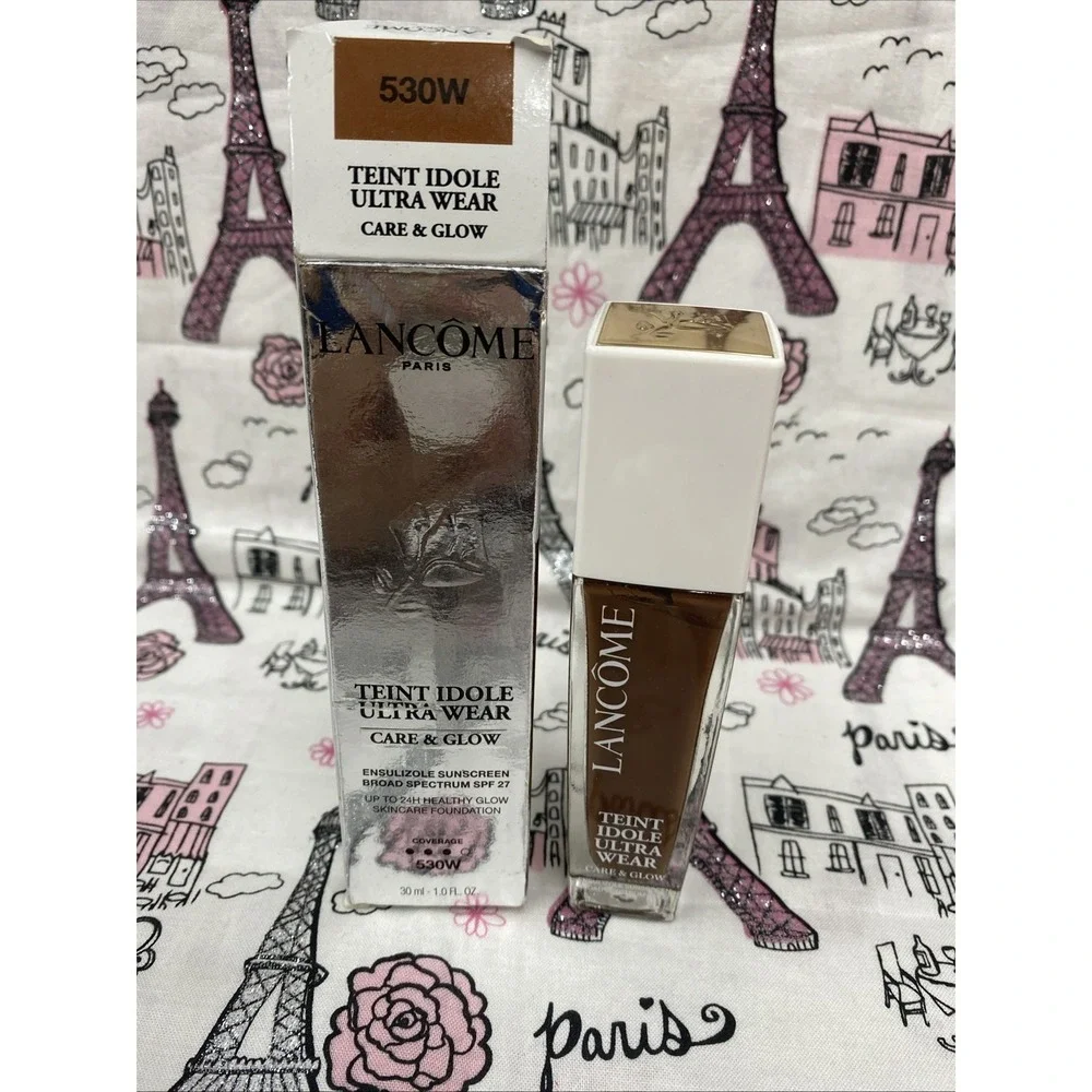 LANCOME ~ TEINT IDOLE ULTRA WEAR CARE & GLOW FOUNDATION ~ # 530 (W) NEW Exp 3/26
